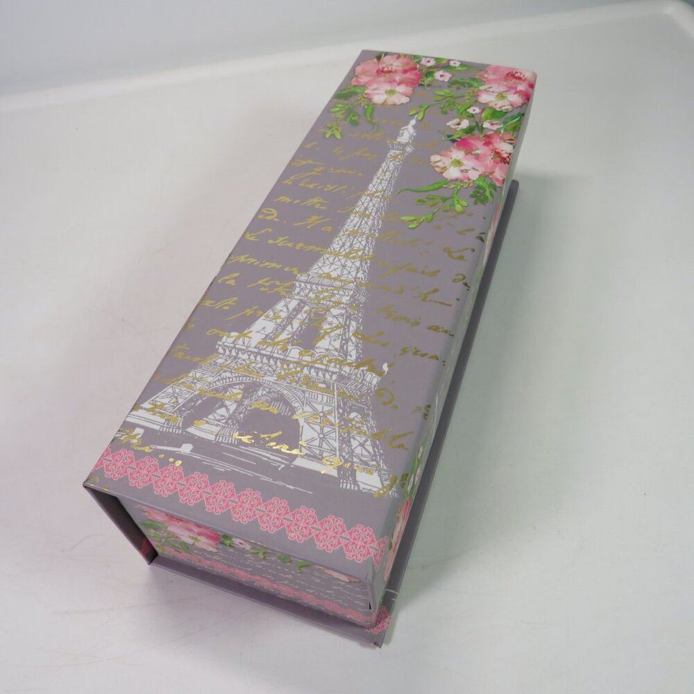 Paris gray and pink magnetic closure Eiffel Tower Gold Foiling Gift Box